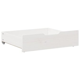 Bedlades 2 st 65x55x17 cm massief grenenhout wit 4