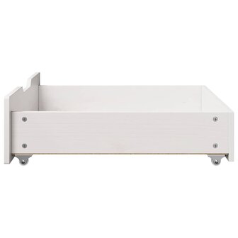 Bedlades 2 st 65x55x17 cm massief grenenhout wit 5
