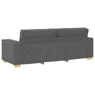 2-delige Loungeset met kussens stof donkergrijs 7
