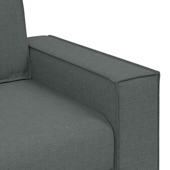 2-delige Loungeset met kussens stof donkergrijs 8