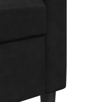 Tweezitsbank 140 cm fluweel zwart 7
