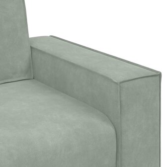 Tweezitsbank 120 cm fluweel lichtgrijs 7