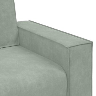 Tweezitsbank 140 cm fluweel lichtgrijs 7