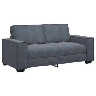 Tweezitsbank 140 cm fluweel donkergrijs 2