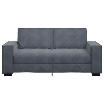 Tweezitsbank 140 cm fluweel donkergrijs 4