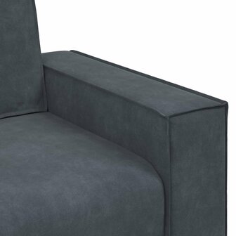 Tweezitsbank 140 cm fluweel donkergrijs 7