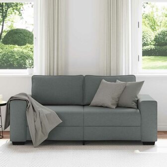 2-zitsbank 140 cm stof donkergrijs 3