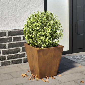Plantenbak 30x30x30 cm weervast staal 1