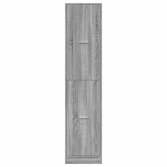 Apothekerskast 40x41x174,5 cm bewerkt hout grijs sonoma eiken 5