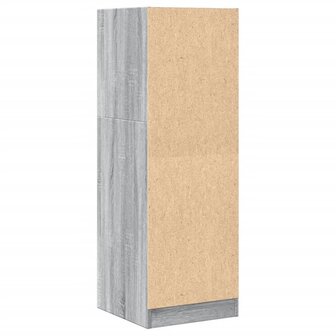 Apothekerskast 40x41x118 cm bewerkt hout grijs sonoma eiken 7