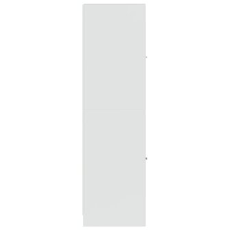 Apothekerskast 30x41x144,5 cm bewerkt hout hoogglans wit 6