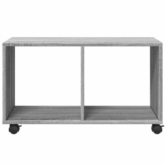 Rolkast 72x33x42,5 cm bewerkt hout grijs sonoma eikenkleurig 5
