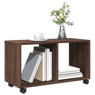 Rolkast 72x33x42,5 cm bewerkt hout bruin eikenkleurig 4