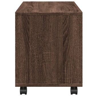 Rolkast 72x33x42,5 cm bewerkt hout bruin eikenkleurig 6