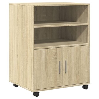 Rolkast 60x48x81 cm bewerkt hout sonoma eikenkleurig 2