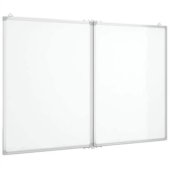 Whiteboard magnetisch inklapbaar 120x100x1,7 cm aluminium 2