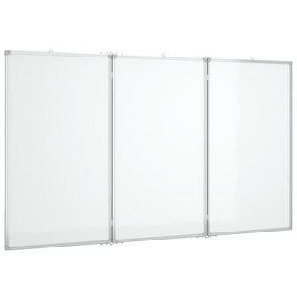 Whiteboard magnetisch inklapbaar 150x100x1,7 cm aluminium 2