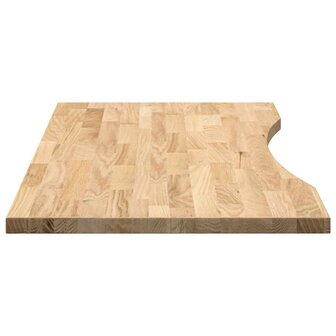 Bureaublad rechthoekig 100x50x2,5 cm onbehandeld eikenhout 6