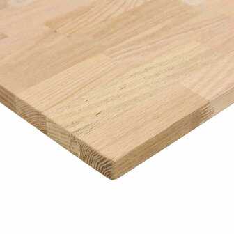 Bureaublad rechthoekig 100x50x2,5 cm onbehandeld eikenhout 8