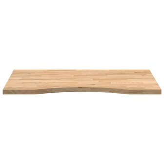 Bureaublad rechthoekig 80x60x2,5 cm onbehandeld eikenhout 5