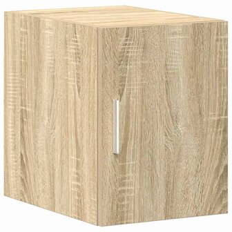Opbergkast smal 30x42,5x225 cm bewerkt hout sonoma eikenkleurig 5