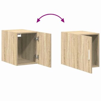 Opbergkast smal 30x42,5x225 cm bewerkt hout sonoma eikenkleurig 9
