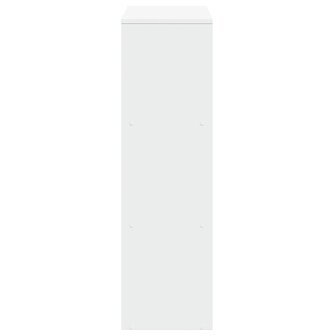 Kamerscherm / boekenkast 3-laags 99x29x99 cm bewerkt hout wit 6