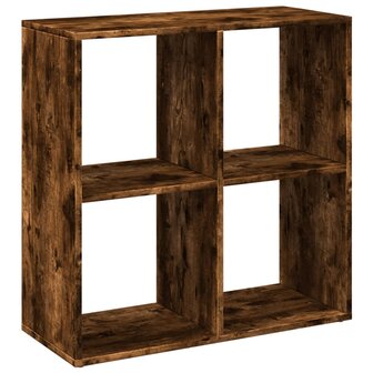 Kamerscherm / boekenkast 69,5x29x69,5 cm hout gerookt eiken 2