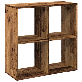 Kamerscherm / boekenkast 69,5x29x69,5 cm hout oud houtkleur 2