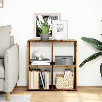 Kamerscherm / boekenkast 69,5x29x69,5 cm hout oud houtkleur 3