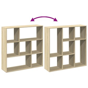 Kamerscherm / boekenkast 102x29x103,5 cm hout sonoma eikenkleur 8