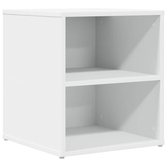 Hoekkast 160x40x45 cm bewerkt hout wit 7