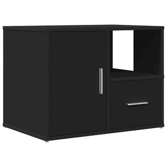 Hoekkast 160x40x45 cm bewerkt hout zwart 6