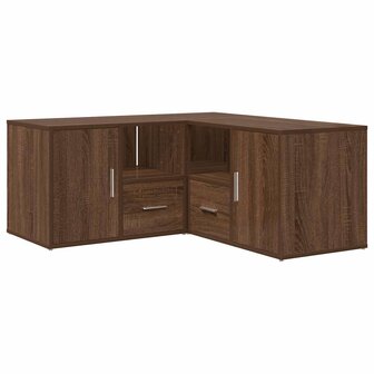 Hoekkast 160x40x45 cm bewerkt hout bruin eikenkleurig 5