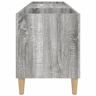 Platenkast 121x38x48 cm bewerkt hout grijs sonoma eikenkleurig 6
