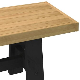Eetbank NOAIN A-vormige poten 180x40x45 cm massief hout 6