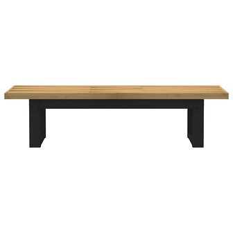 Eetbank NOAIN U-vormige poten 180x40x45 cm massief hout 3