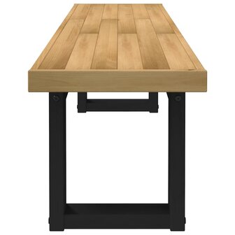Eetbank NOAIN U-vormige poten 180x40x45 cm massief hout 4