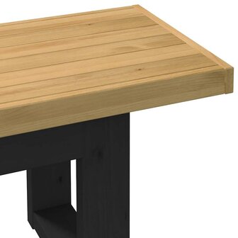 Eetbank NOAIN U-vormige poten 180x40x45 cm massief hout 6