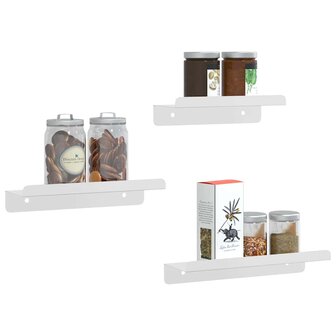 Wandschappen 3 st roestvrijstaal zilverkleurig 4