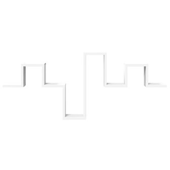Wandschap 104,5x10x43 cm bewerkt hout wit 5