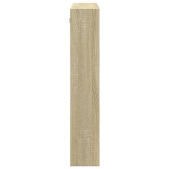 Wandkast 80x15x80 cm bewerkt hout sonoma eikenkleurig 5