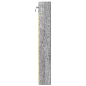 Vitrinekast 80x8,5x58 cm bewerkt hout grijs sonoma eikenkleur 5