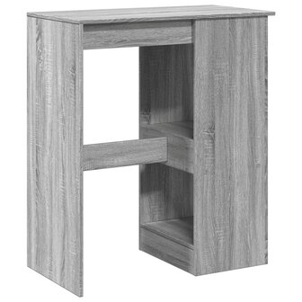 Bartafel met rekken 90x47,5x103,5 cm bewerkt hout grijs sonoma 6