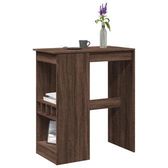 Bartafel met rekken 90x47,5x103,5 cm bewerkt hout bruin eiken 1