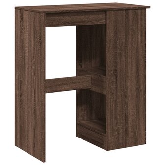 Bartafel met rekken 90x47,5x103,5 cm bewerkt hout bruin eiken 6