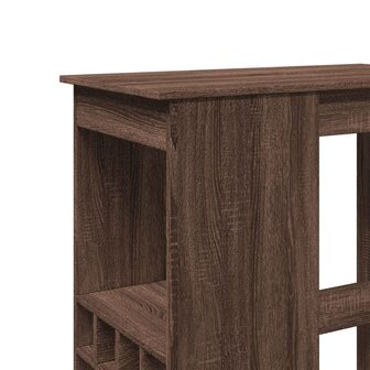 Bartafel met rekken 90x47,5x103,5 cm bewerkt hout bruin eiken 7