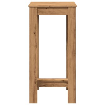 Bartafel 51x50x103,5 cm bewerkt hout artisanaal eikenkleurig 4