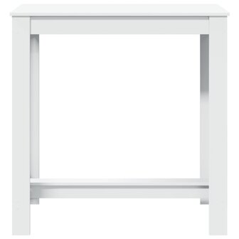 Bartafel 102x50x103,5 cm bewerkt hout wit 4