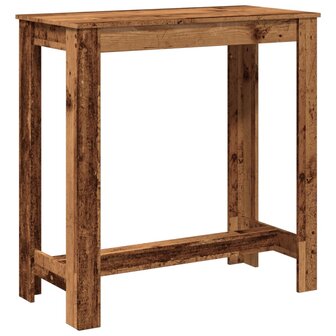 Bartafel 102x50x103,5 cm bewerkt hout oud houtkleurig 6